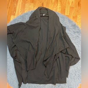 European Culture Black Lagenlook Cotton Dress Size L